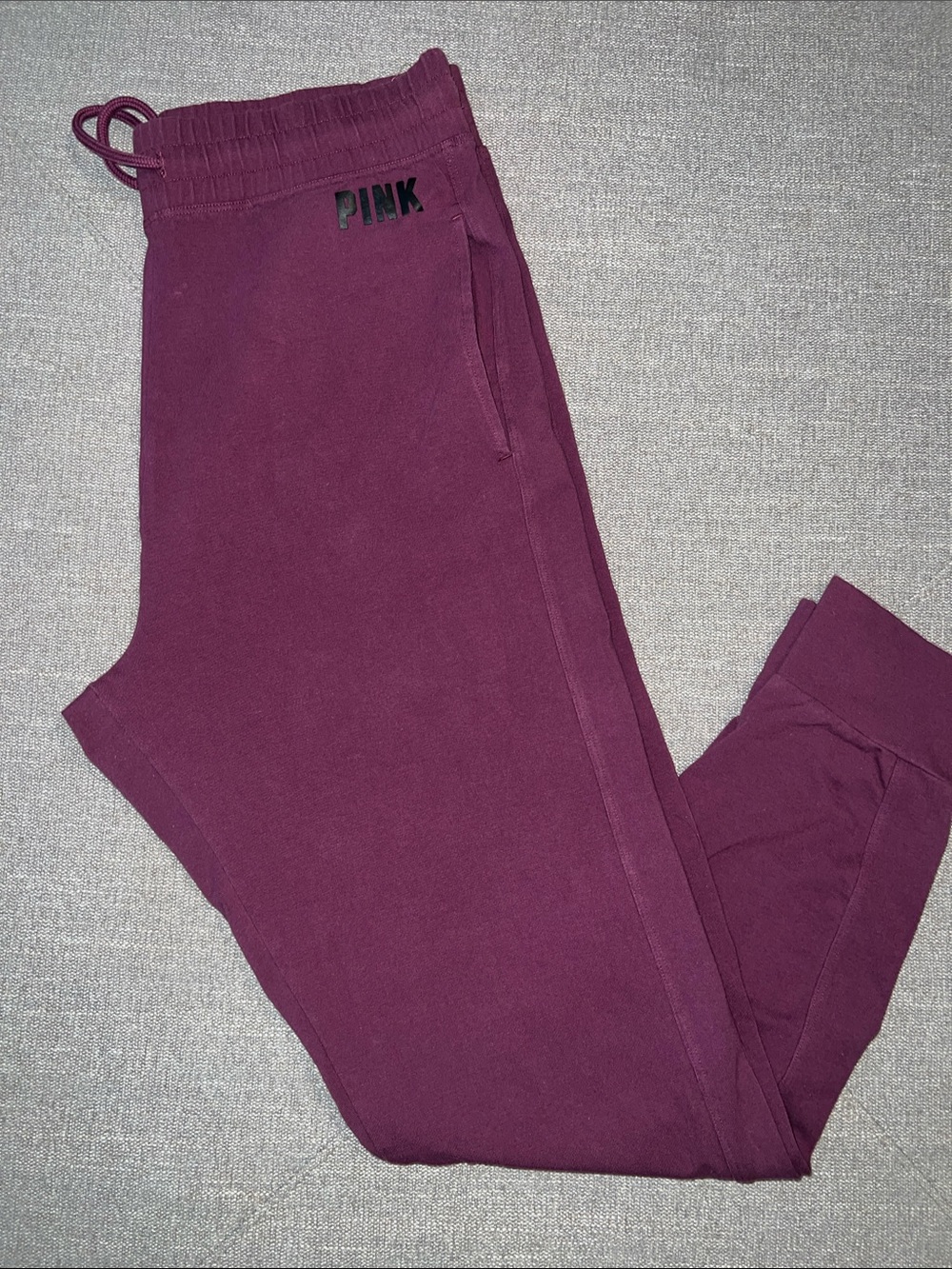 PINK Victoria's Secret Maroon Womens Joggers Large
